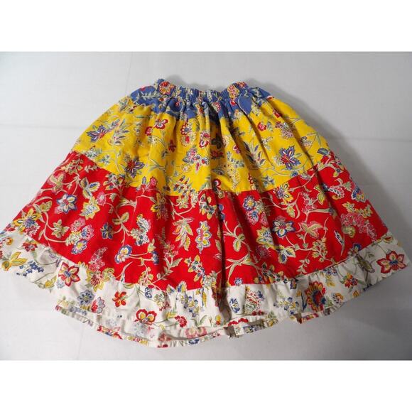 Saddle Ridge Vintage Collection Skirt Sz Small Floral Cottage Core Boho Elastic - Picture 5 of 12